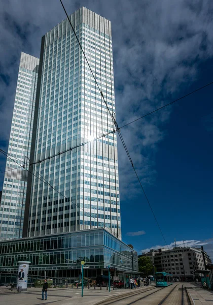 Edificio Della Banca Willy Brandt Platz Francoforte Sul Meno — Foto Stock