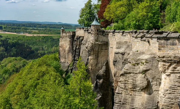 Royal Stone Fortress Saxony — Stock Photo, Image
