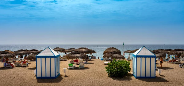 Kąpiel Plaży Teneryfy Hiszpanii — Zdjęcie stockowe