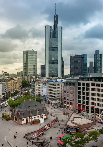 Café Głównego Straży Mieście Frankfurt Nad Menem — Zdjęcie stockowe