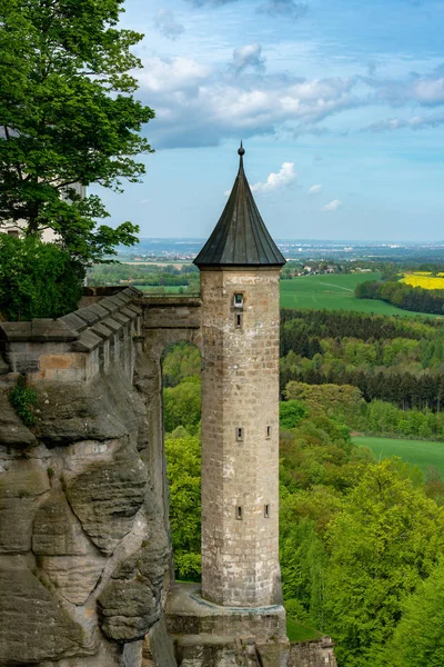 Burg Knigstein Seiger Tower Fortress Wall — Stock Photo, Image