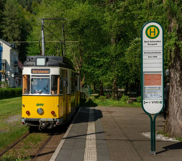 Kirnitzschtalbahn Sassonia — Foto Stock