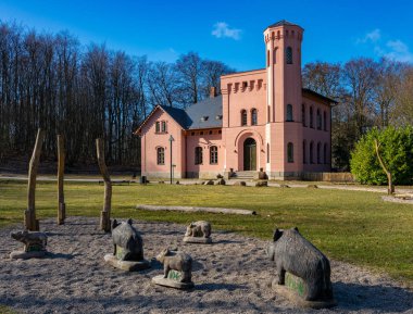 The Granitzhaus at the hunting lodge on the island of Rgen in Germany clipart