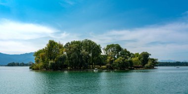 Chiemsee Bavaria, Almanya için küçük ada