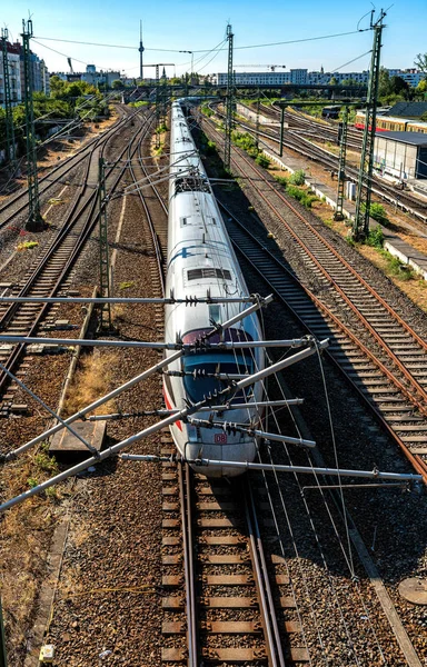 Ice Train Train Tracks City Germany — Stock Photo, Image