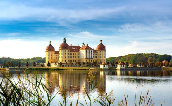 Vue Château Moritzburg Saxe Photographié Depuis Terrain Public — Photo