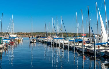 İskele Yelkenli tekneler, motorbot ve kürekli tekneler, berlin zehlendorf büyük Wannsee için