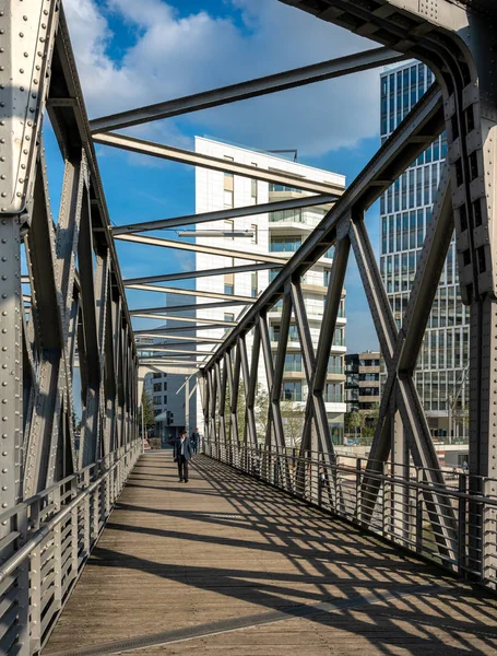 Puente Magdeburgo Hamburgo Berseequartier —  Fotos de Stock