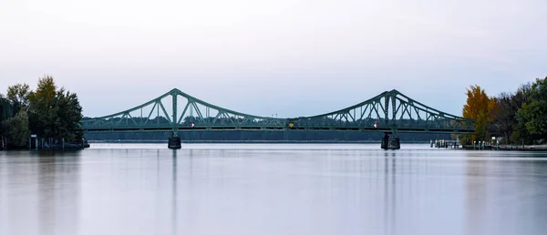 Famous Glienicker Agent Bridge Big Wannsee Berlin Potsdam Germany — Stock Photo, Image