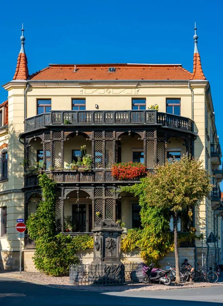 Beautiful House Facade Laubegast Dresden Germany — Stock Photo, Image