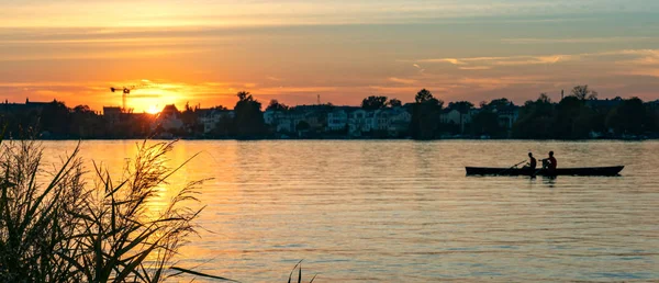 Sunset Havel Potsdam Brandenburg — Stock Photo, Image