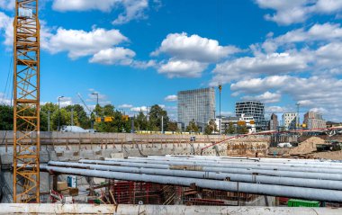 İnşaat alanında Berlin şehir merkezinde, Almanya