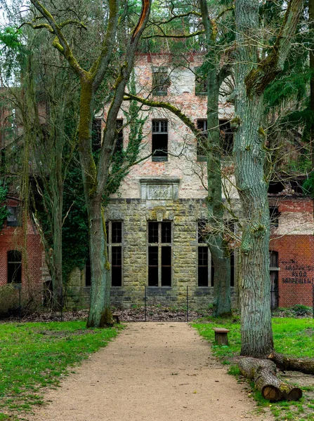 Ruine Des Ehemaligen Beelitzer Sanatoriums Raum Berlin Deutschland — Stockfoto