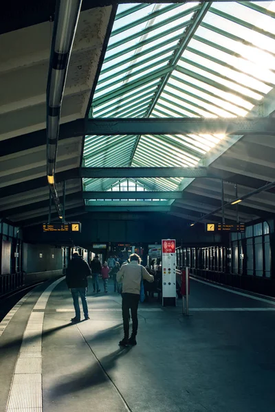 Och Tågstationer Berlin Tyskland — Stockfoto