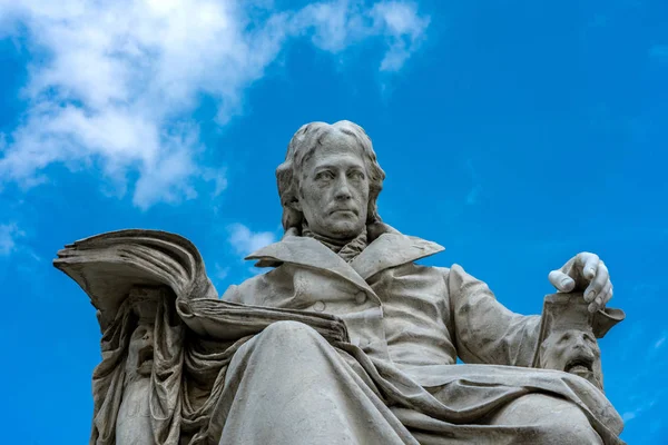 Statue Scientist Researcher Wilhelm Von Humboldt Front University Same Name — Stock Photo, Image