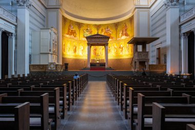 Potsdam'daki Nikolai Kilisesi'nin iç mekanı, Brandenburg, Almanya