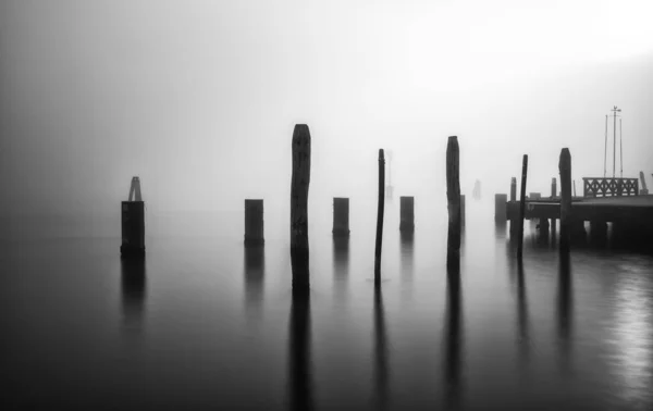 霧と煙霧の中のヴェネツィア — ストック写真