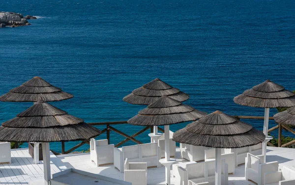 Restaurant with sea view in Sardinia — Stock Photo, Image