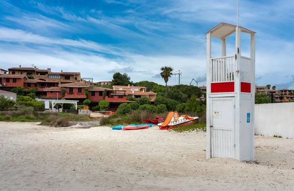 High level for the lifeguard on the beach in Sardinia, Italy — Stock Photo, Image