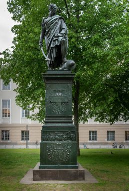 Berlin'de Bebelplatz üzerinde Prusya General Blcher bronz anıt, Almanya