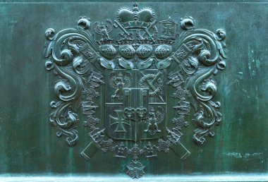 Berlin'de Bronz Denkmal Bebelplatz