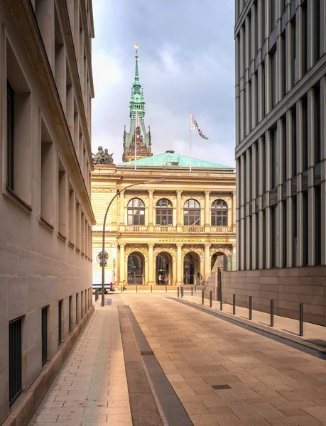 La costruzione della Camera di commercio di Amburgo, Germania — Foto Stock