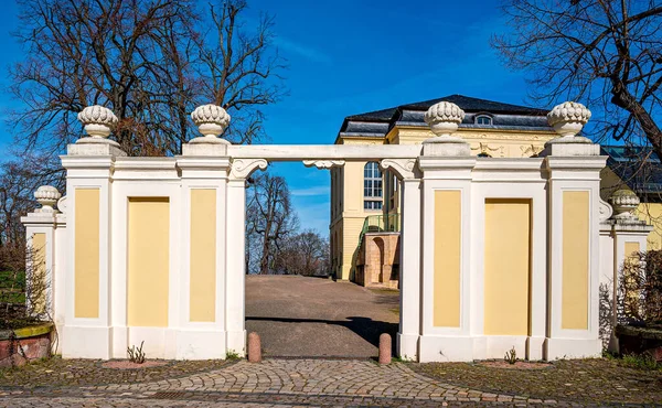 Historický Čajovna Parku Zámku Altenburg Thuringia — Stock fotografie