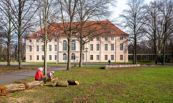 Hrad Park Niederschnhausen Okrese Pankow Berlíně — Stock fotografie