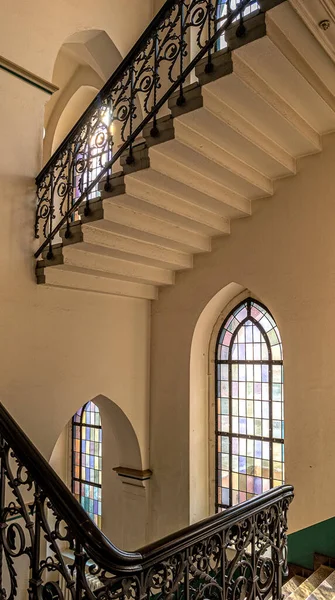 Stairwell Hallway Historical Windows Old Berlin Building — Stock Photo, Image