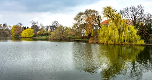 Natur Und Badebetrieb Berliner Orankesee Und Obersee — Stockfoto