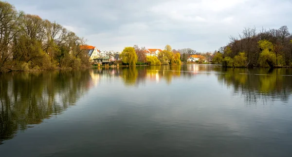 Natur Und Badebetrieb Berliner Orankesee Und Obersee — Stockfoto