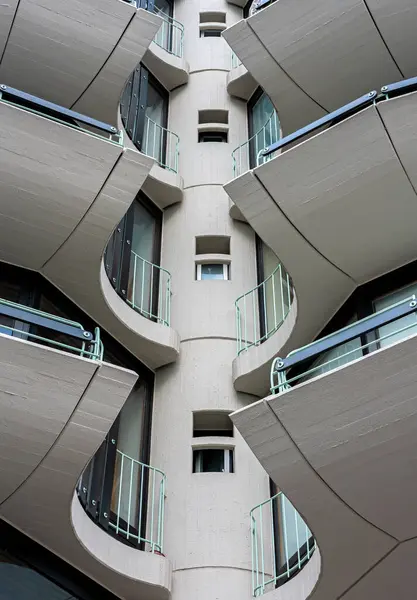 Arquitectura Moderna Con Balcones Berlín — Foto de Stock