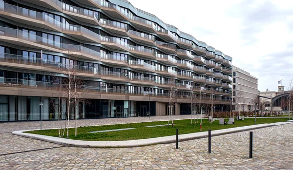 New Construction Condominiums New Residential Complex Hamburg Harbor Berlin Main — Stock Photo, Image