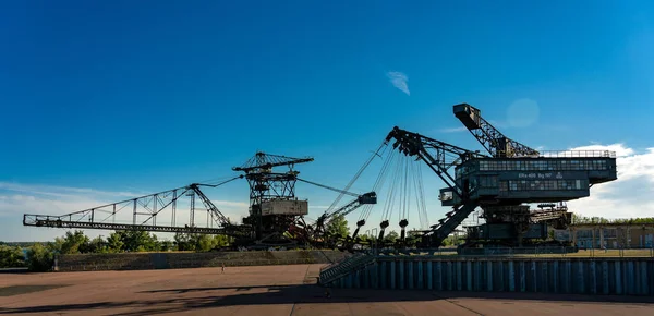 Emmerwielgraafmachine Voormalige Overlastgraafmachine Het Ferropolis Openluchtmuseum Stad Van Ijzer Graefenhainichen — Stockfoto