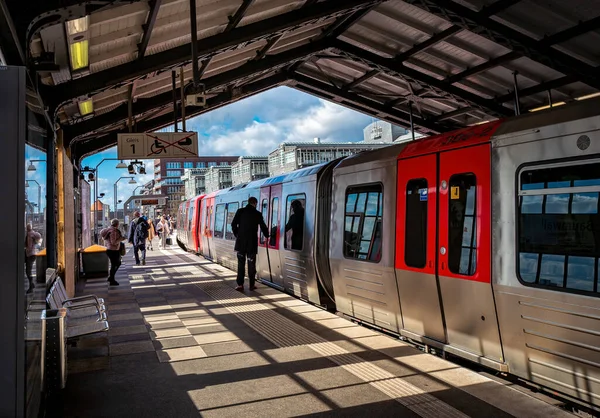 Die Station Baumwall Der Hamburger Hochbahn — Stock Photo, Image