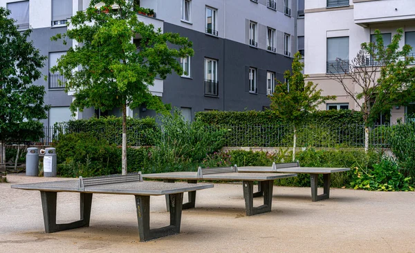 Tischtennisplatte Aus Beton Einem Freizeitpark Berlin — Stockfoto