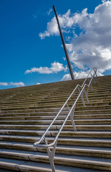 Treppe Der Elbpromenade Hamburg — Stock Photo, Image