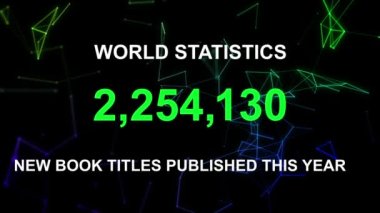 Yeni kitap başlıkları bu yıl dünya istatistikleri yayınlandı