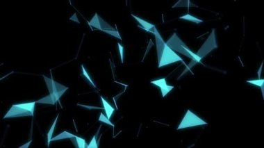 Çizgiler hareket ile mavi geometrik arka plan