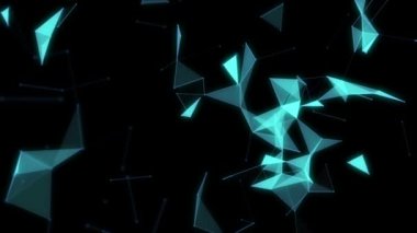 Çizgiler hareket ile mavi geometrik arka plan