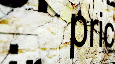 Fiyat metin grunge kavramı