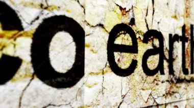 Dünya metin grunge kavramı