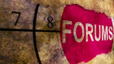 Grunge arka plan üzerinde Forum metin