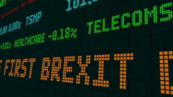 Storbritannien att förse EU: s ledare brexit Detaljer — Stockvideo