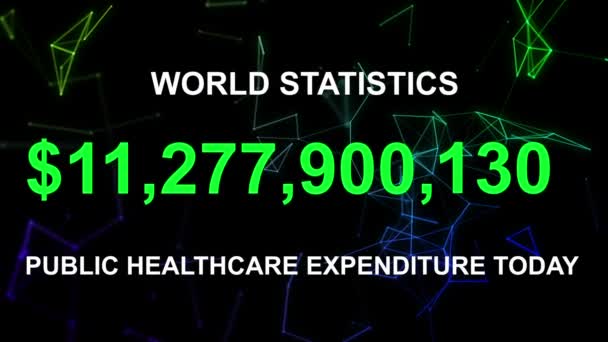 Gasto Salud Pública Hoy — Vídeo de stock