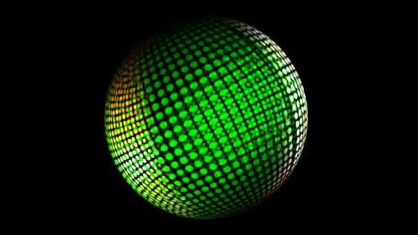 線から作られた抽象的なネオン球 — ストック動画