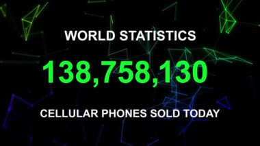 Monitör ekranda Internet istatistikleri