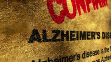 Alzheimer hastalığı onaylamak grunge kavramı