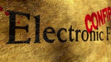 Elektronik fon grunge kavramı onaylamak