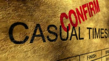 Rahat zaman çizelgesi onaylamak grunge kavramı